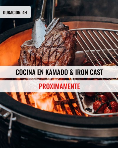 Curso de cocina en kamado e Iron Cast. en Madrid