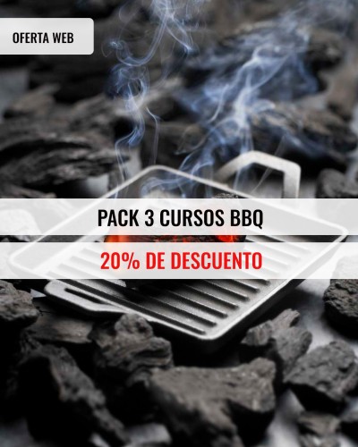 Pack 3 cursos presenciales BBQ en Madrid
