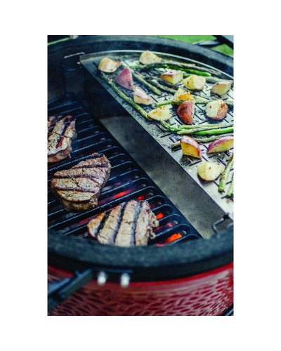 Rejilla en media luna para pescado y verduras perforada KAMADO JOE BIG JOE
