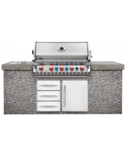 BARBACOA NAPOLEON PRESTIGE PRO 665 INOX EMPOTRADA DE GAS NATURAL BIPPRO665RBNSS-3-ES