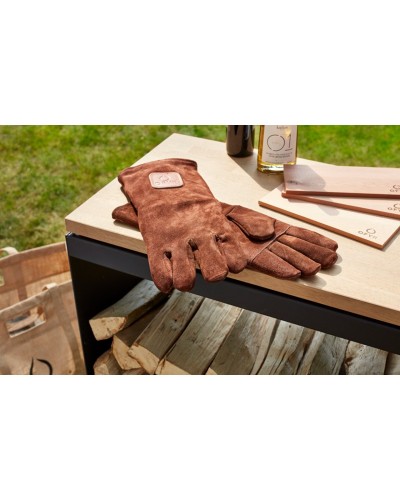 GUANTES DE CUERO OFYR MARRON