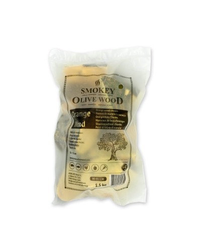 Trozos de Madera de Naranjo para Barbacoa Smokey Olive Wood