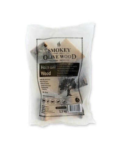 Trozos de madera de encina para ahumar Smokey Olive Wood