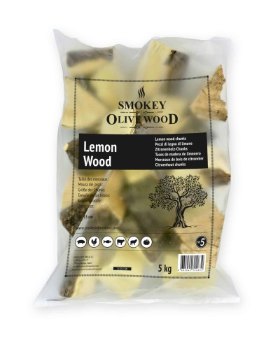 Trozos de madera de limón Smokey Olive Wood 5Kg