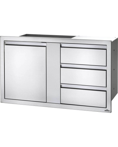 Puerta Individual Grande y Triple Cajón de 42" X 24" Triple cajón