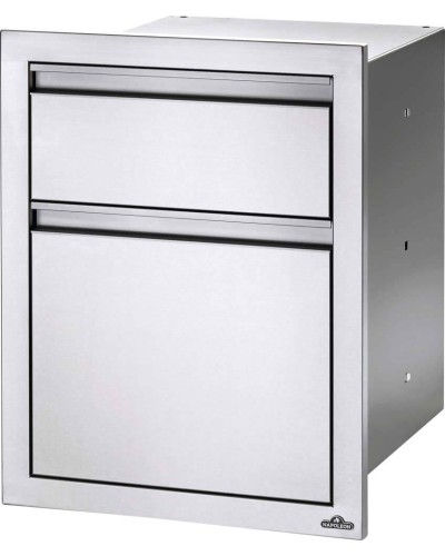 Armario de basura empotrado Doble de 18" X 24": Residuos
