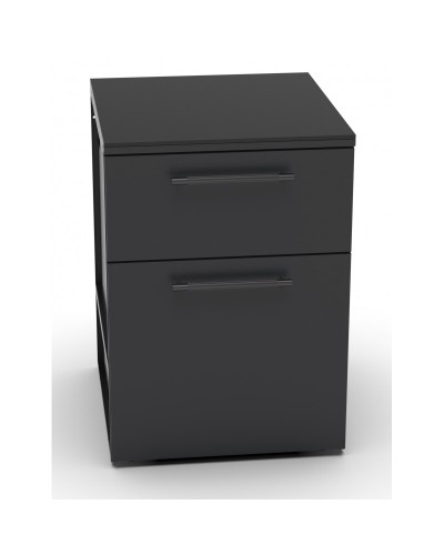 MÓDULO CT 60 CAJONES Y  PAPELERA TIRADOR DE MADERA