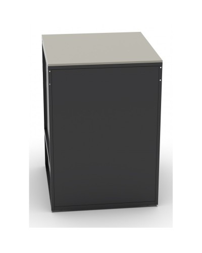 MÓDULO CT 60 CAJONES Y  PAPELERA TIRADOR DE MADERA