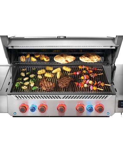 BARBACOA NAPOLEON Prestige® 665 Connected RSIB    CON QUEMADOR LATERAL Y TRASERO INFRARROJOS INOX