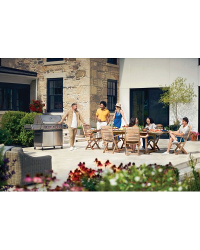 BARBACOA NAPOLEON Prestige® 665 Connected RSIB    CON QUEMADOR LATERAL Y TRASERO INFRARROJOS INOX
