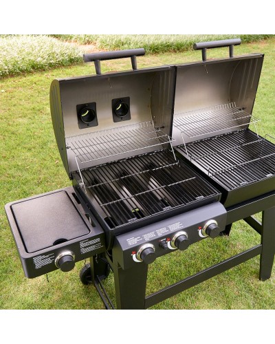Barbacoa Duo CharGriller Gas-Carbon dos en uno+ CARBON