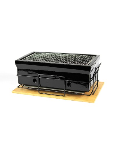 Parrilla Japonesa de Mesa YAKINIKU® MEDIUM Shichirin Rectangular – Black Edition