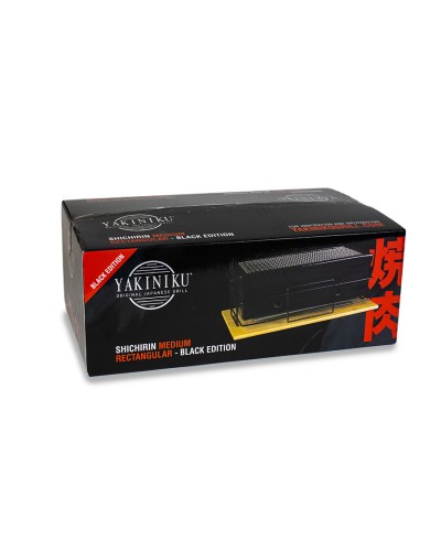 Parrilla Japonesa de Mesa YAKINIKU® MEDIUM Shichirin Rectangular – Black Edition