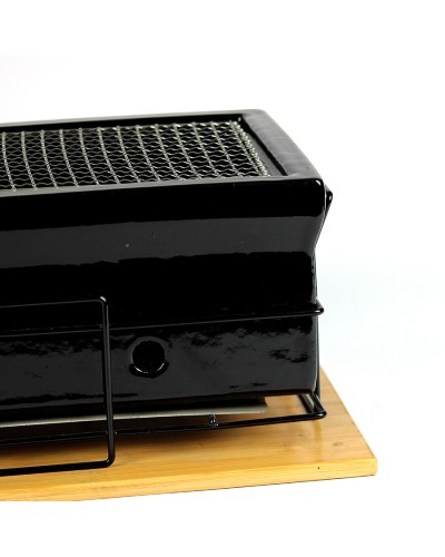 Parrilla Japonesa de Mesa YAKINIKU® MEDIUM Shichirin Rectangular – Black Edition