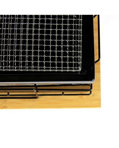 Parrilla Japonesa de Mesa YAKINIKU® MEDIUM Shichirin Rectangular – Black Edition