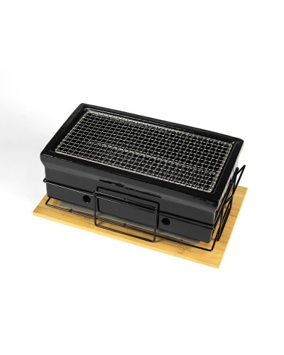 Parrilla Japonesa de Mesa YAKINIKU® MEDIUM Shichirin Rectangular – Black Edition