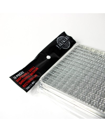 Rejillas Desechables YAKINIKU® para Shichirin Rectangular MEDIUM – Pack 10