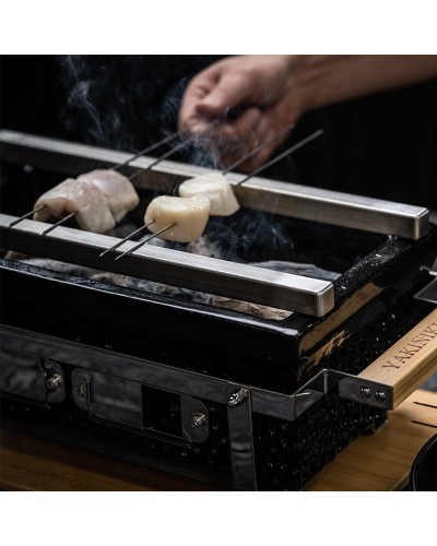 Brochetas Barbacoa YAKINIKU® 1.0 mm Acero Inoxidable – Pack 20 con Estuche