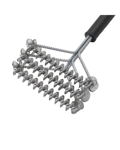 Cepillo sin cerdas Char-Griller de acero inoxidable para parrillas