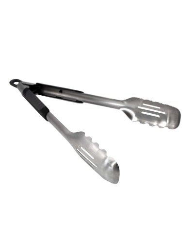 Pinzas con resorte Char-Griller de acero inoxidable para barbacoa