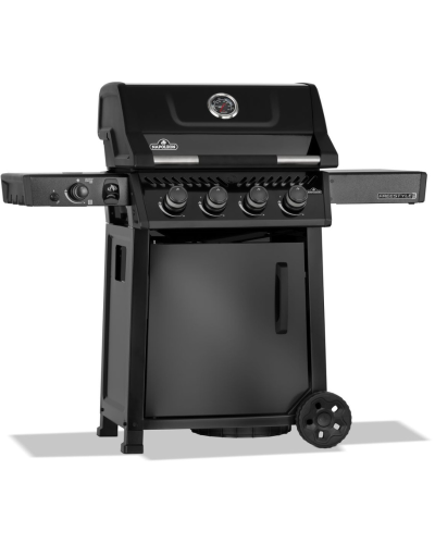 Barbacoa de gas Napoleon Freestyle™ PRO 425 negra con quemador lateral infrarrojo SIZZLE ZONE®