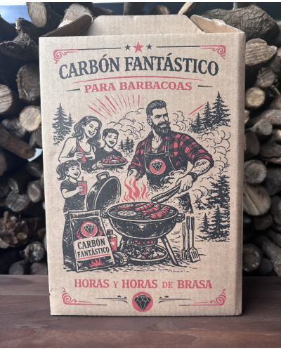 Caja de carbón de marabú 3 kg + 2 iniciadores