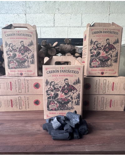 Caja de carbón de marabú 3 kg + 2 iniciadores