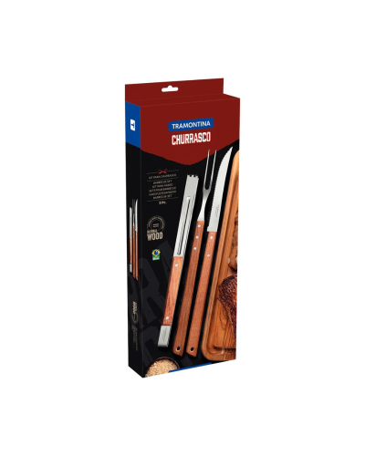 Juego de utensilios para barbacoa 3 piezas Tramontina