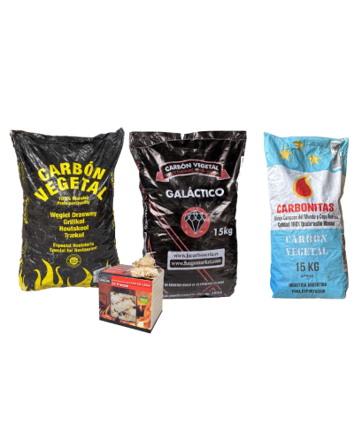 Pack Pitmaster: Galáctico, Marabú y Quebracho + iniciadores (32 uds.)