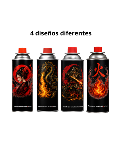 Cabezal de gas Butsir con recarga B250 227 g (4 diseños estilo oriental)