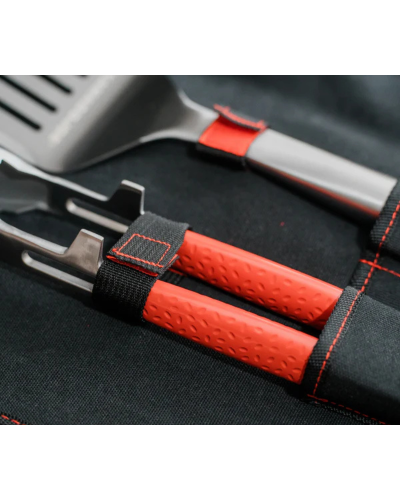 Kit de utensilios para barbacoa Kamado Joe Krafted de acero inoxidable