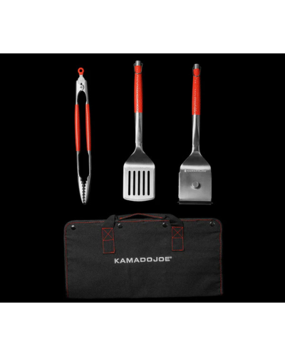 Kit de utensilios para barbacoa Kamado Joe Krafted de acero inoxidable