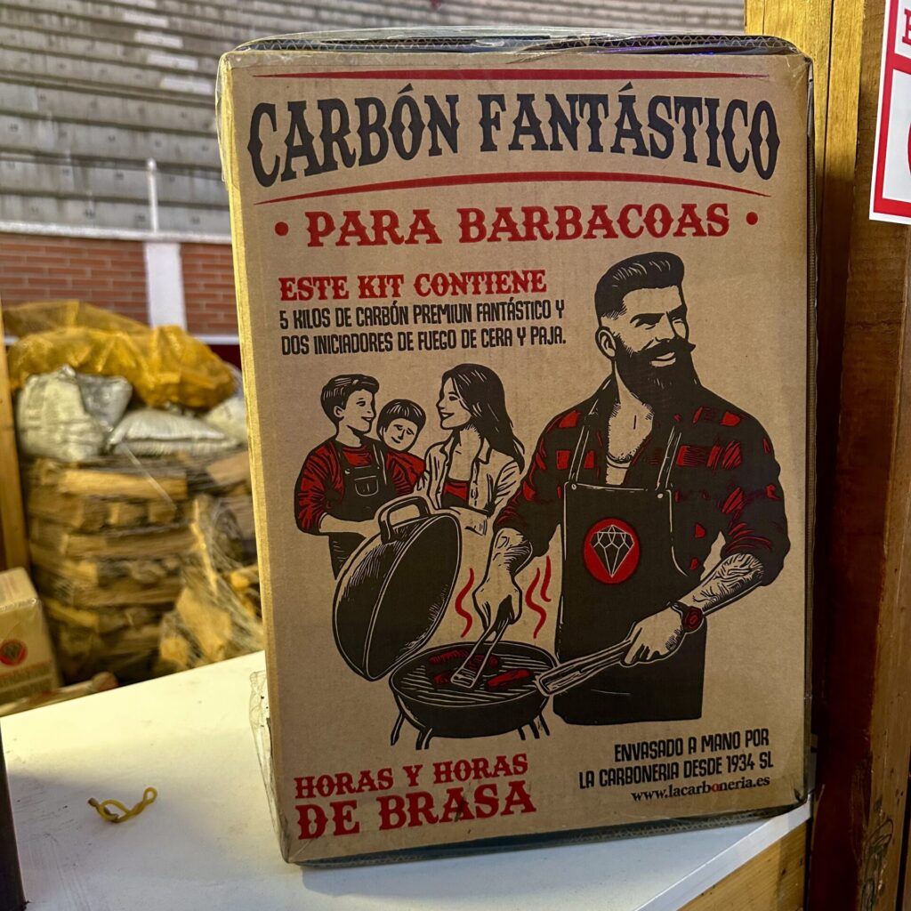 carbón para barbacoa